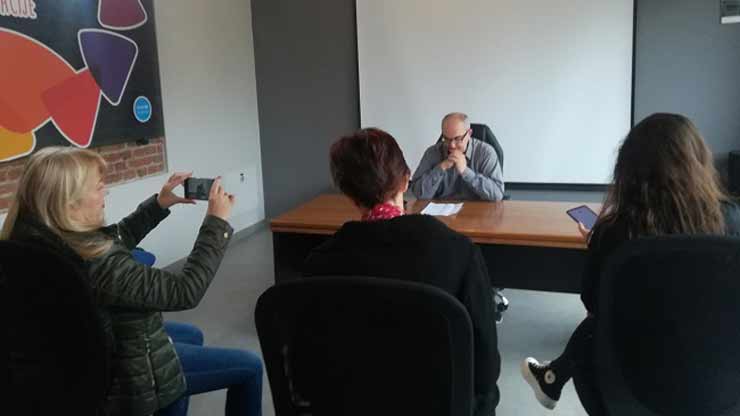 Slaviša Milenković je predstavio rezultate projekta “Nezavisni mediji za slobodan protok informacija u Rasinskom okrugu” FOTO: CINK